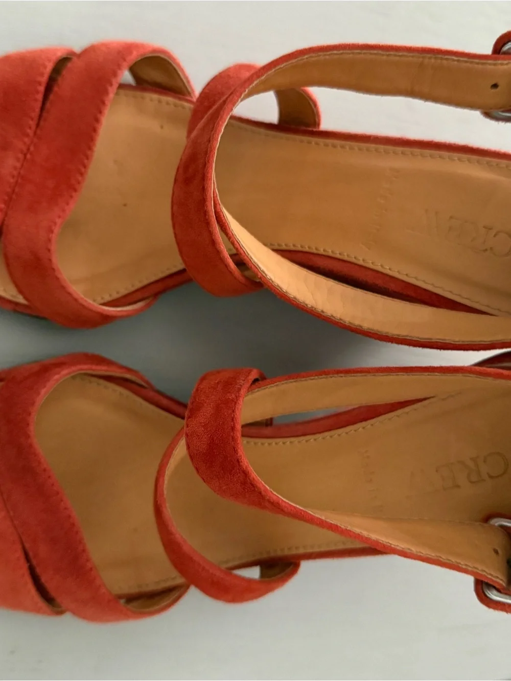 J. Crew suede strappy